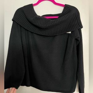 NWT Old Navy black off the shoulder sweater